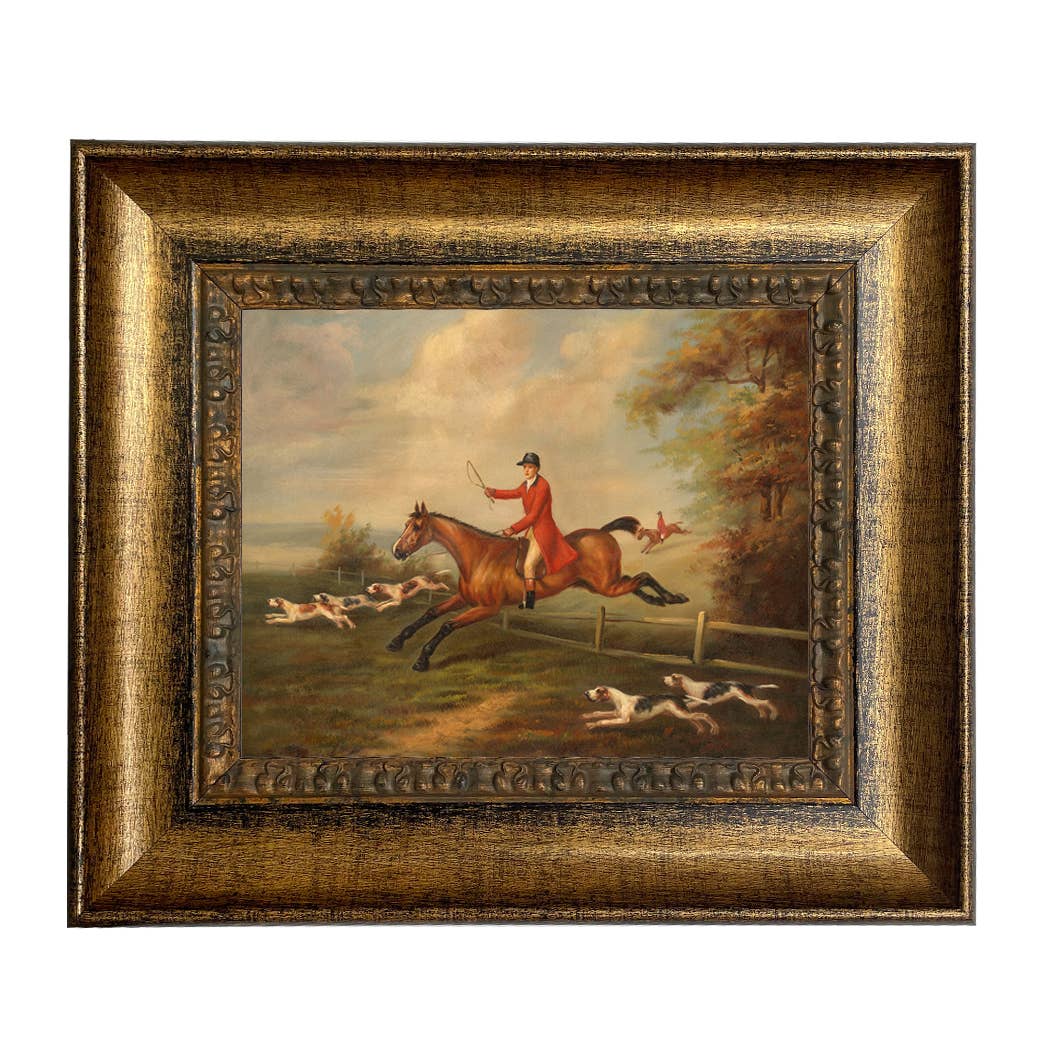 Madison Bay Co. - Historical Home Decor Reproductions - Wholesale Painting/Drawing - Fox Hunting Scene Vintage Painting Print on Canvas6
