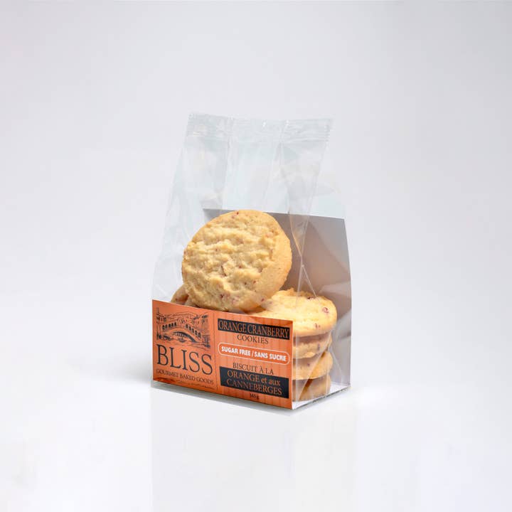 Biscuits à l'orange et aux canneberges sans sucre pour la vente par Bliss Gourmet