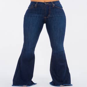 Bell Bottom Jean in Turquoise