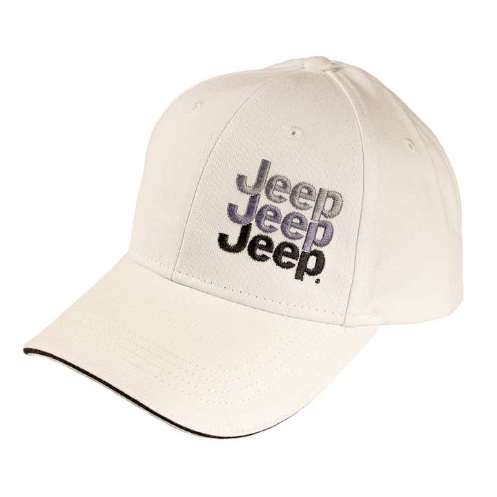 Hat - Jeep® Echo Grays - White for wholesale by Detroit Shirt Co.