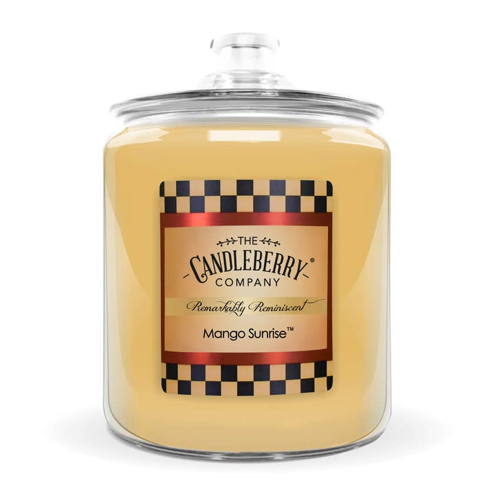 Mango Sunrise, 4 - Wick, Cookie Jar Candle for wholesale by The Candleberry Candle Company