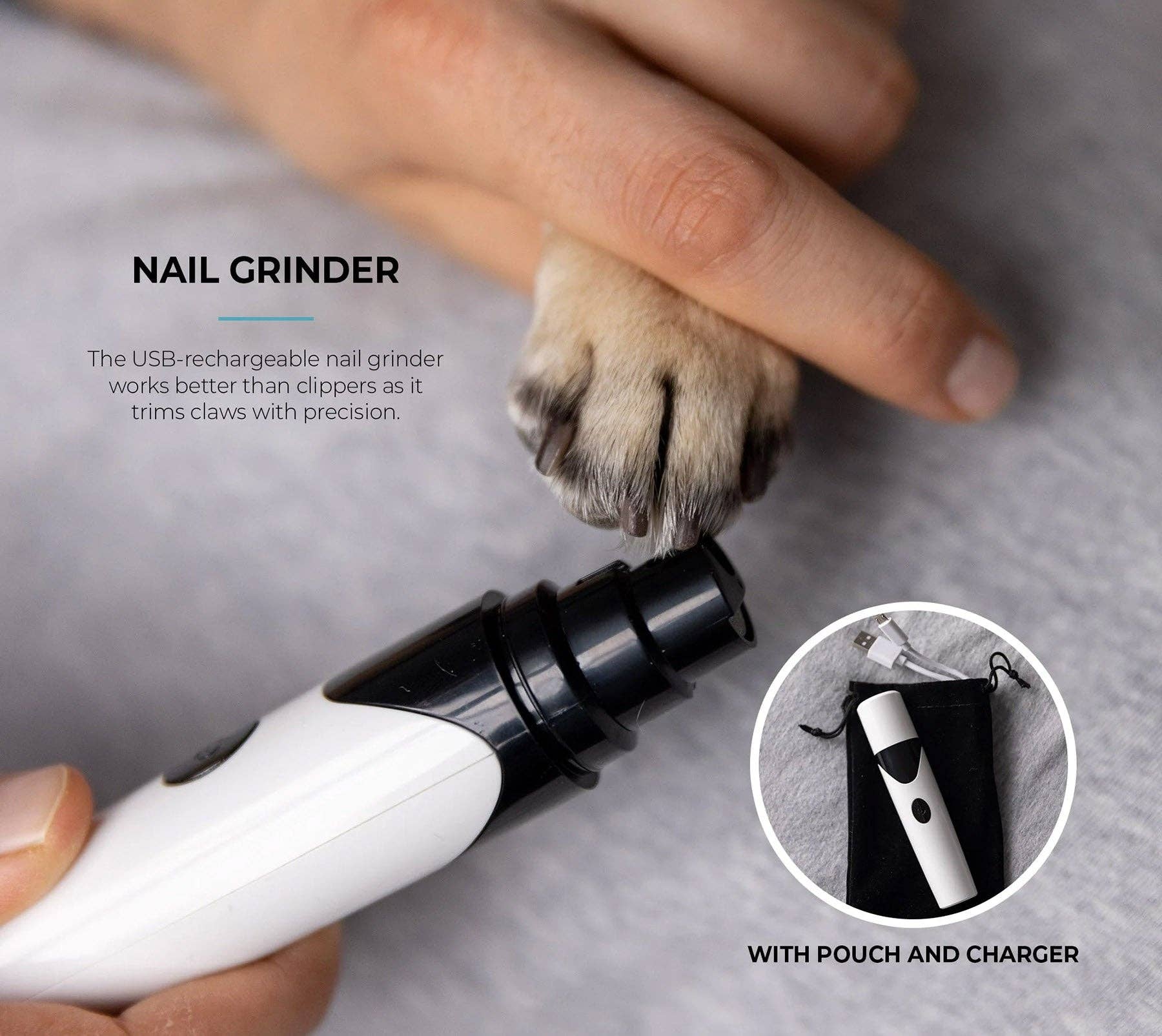 Dollar Paw – Material para tratar de pelo de cão - Cão por atacado – Kit de Luxo de 5 Peças para Higiene de Cães – Escova de Desembaraçar, Lixador de Unhas, Toalhitas e Mais6