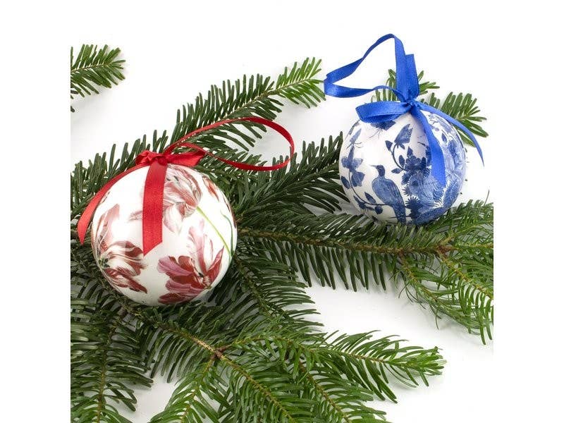 MUSEUM WEBSHOP - Wholesale Ornament - Christmas Ball, Three Tulips, Merian, Unbreakable3