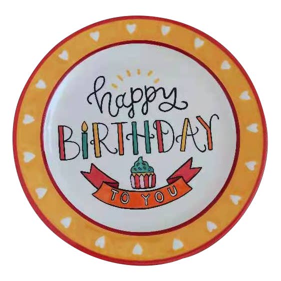 Glory Haus - Wholesale Decorative Plate/Dish/Bowl - Happy Birthday Girl Plate