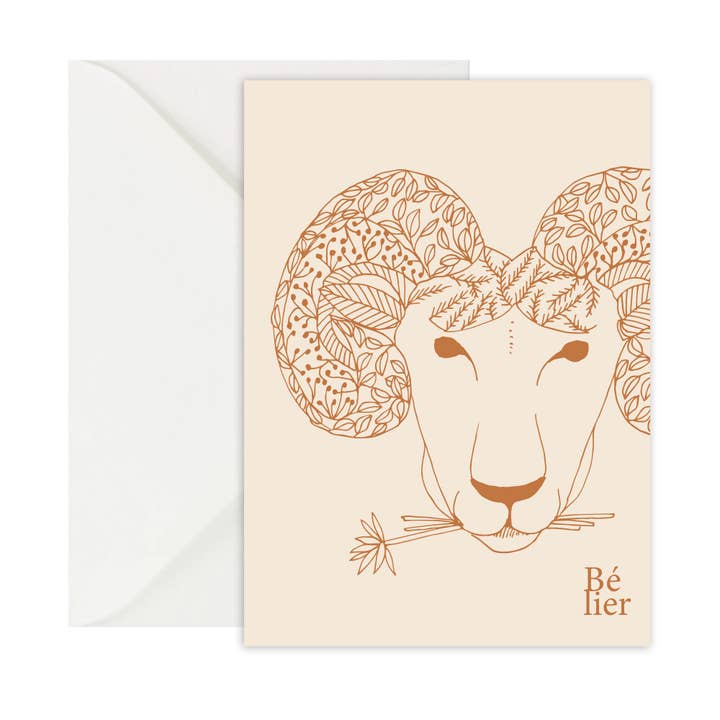 Astro Card "Aries" for wholesale by Le cerisier blanc