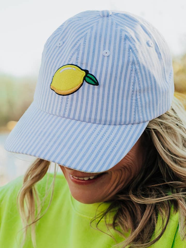 Seersucker-kasket for engroshandel hos Lakegirl