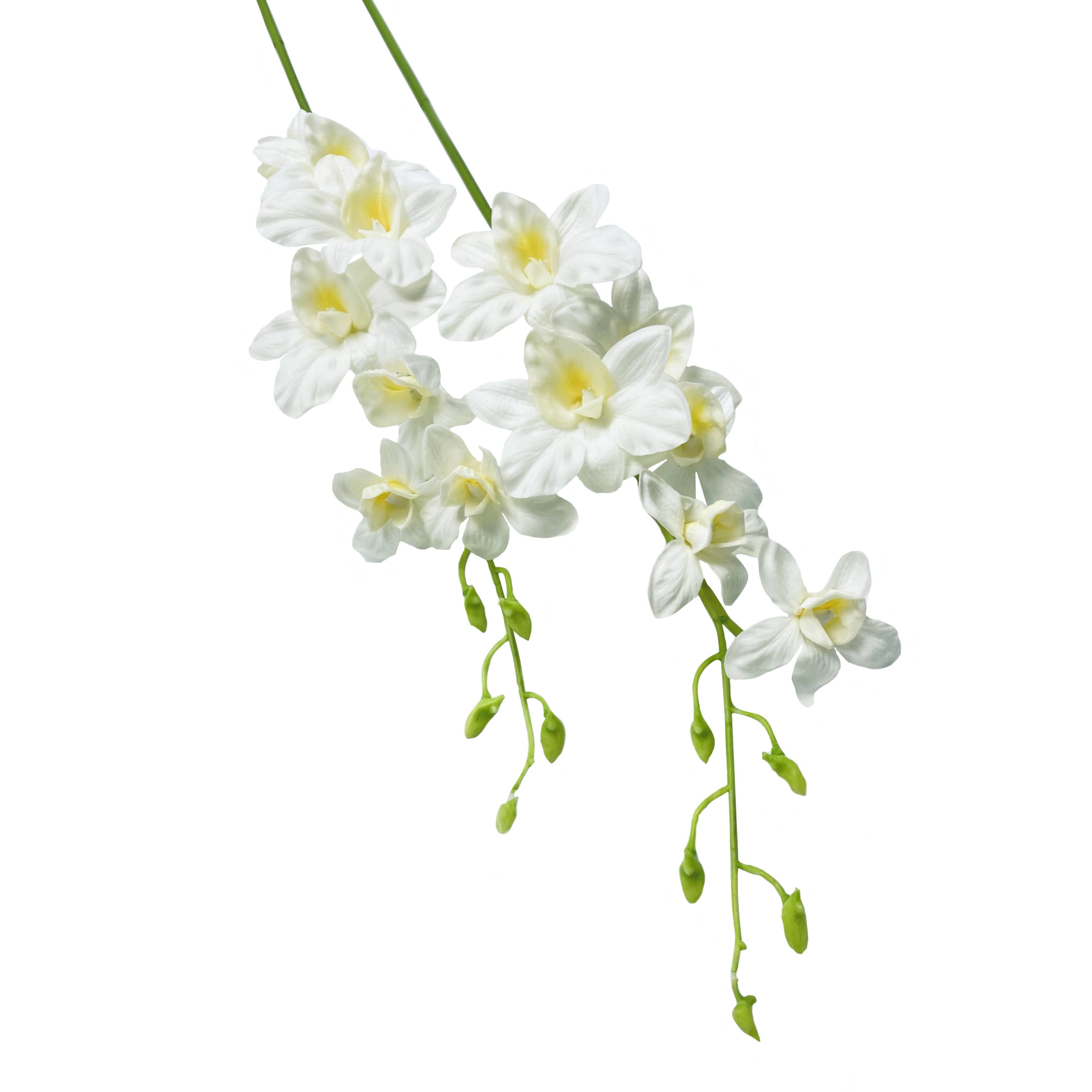 Angel Isabella - Venta al por mayor Flores artificiales - Orquídea artificial de tacto real de 76 cm con 7 flores5