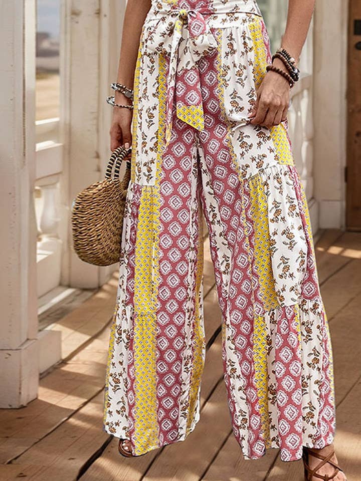 NINEXIS - Wholesale Pants - Women's - CWBLP0771_HIGH-WAISTED TIE-BACK WIDE-LEG TROUSERS5