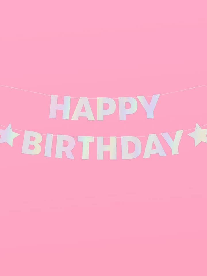 Birthday Girl Star Banner, Bday Decor, Party Supplies for wholesale by xo, Fetti