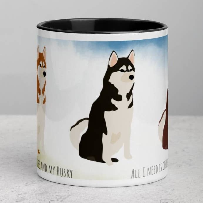 Husky-Becher mit farbiger Innenseite für den Großhandel von Nana + Belle