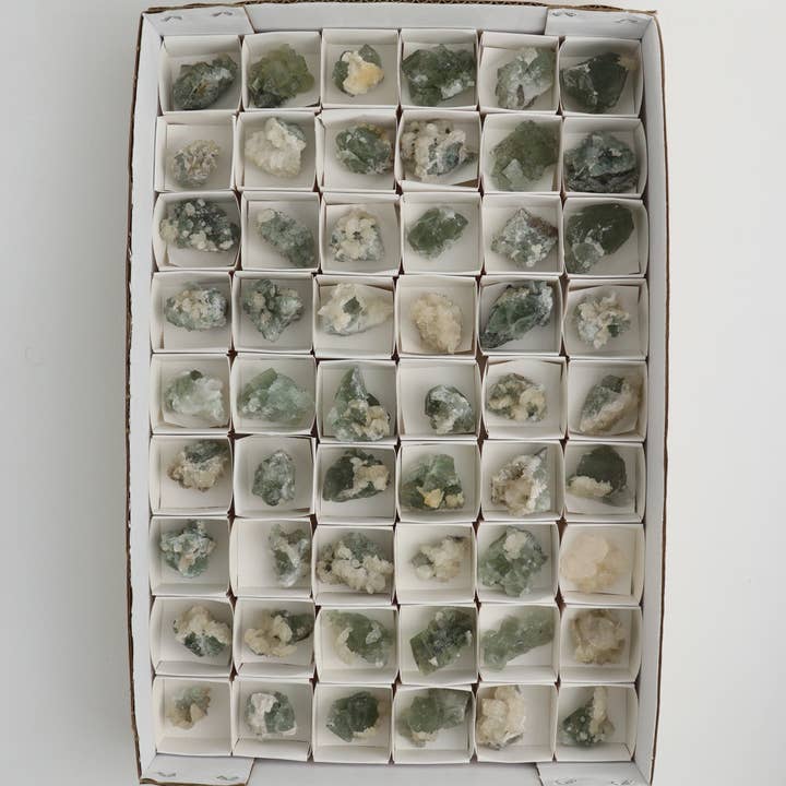 Mi Esperanza Minerals - Wholesale Spiritual Stone/Crystal - Fluorite with Calcite Crystal Flats