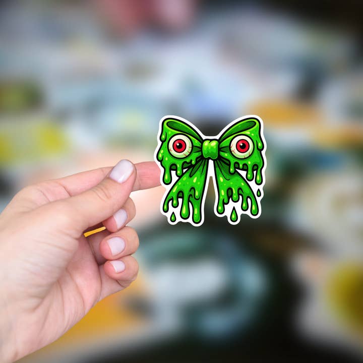 Autocolante de Laço de Halloween com Olho de Lodo Grosso por atacado de The Bookmark Coven