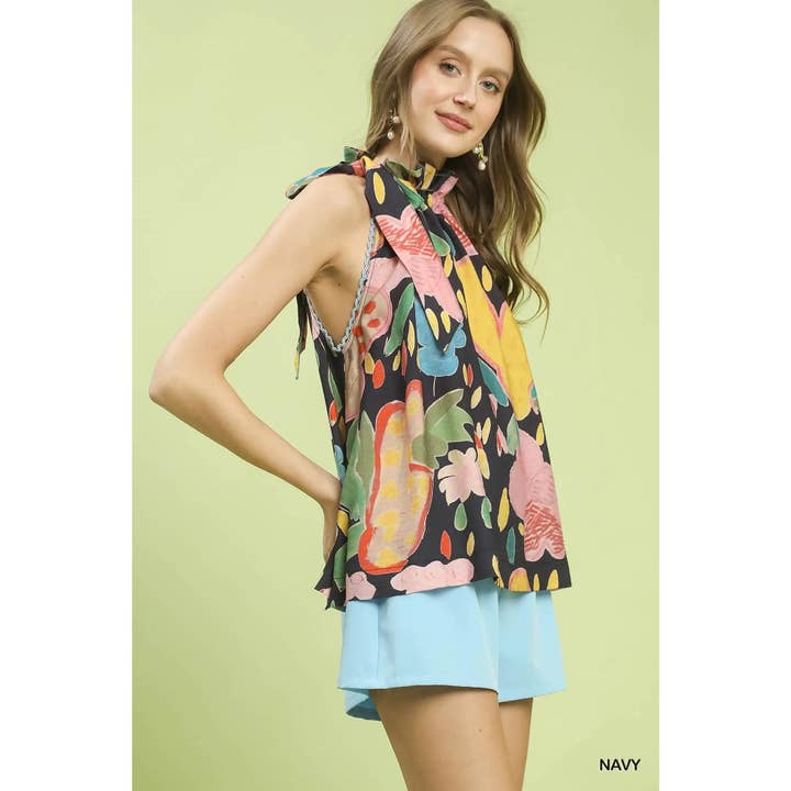 STYLE USA - Wholesale Tunic - Women's - NEW Multi-Color Floral Halter Neck Boho Top11