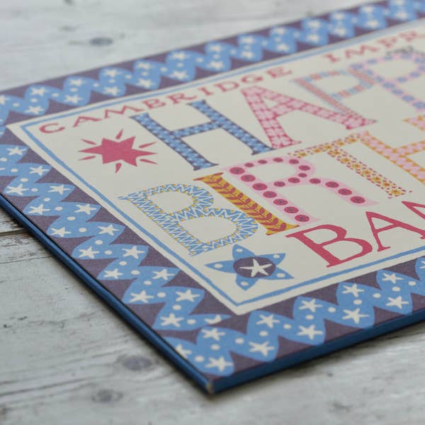 Cambridge Imprint - Venta al por mayor Cartel/pancarta para fiestas - Guirnalda de cumpleaños con letras de cartulina grande y doble faz6