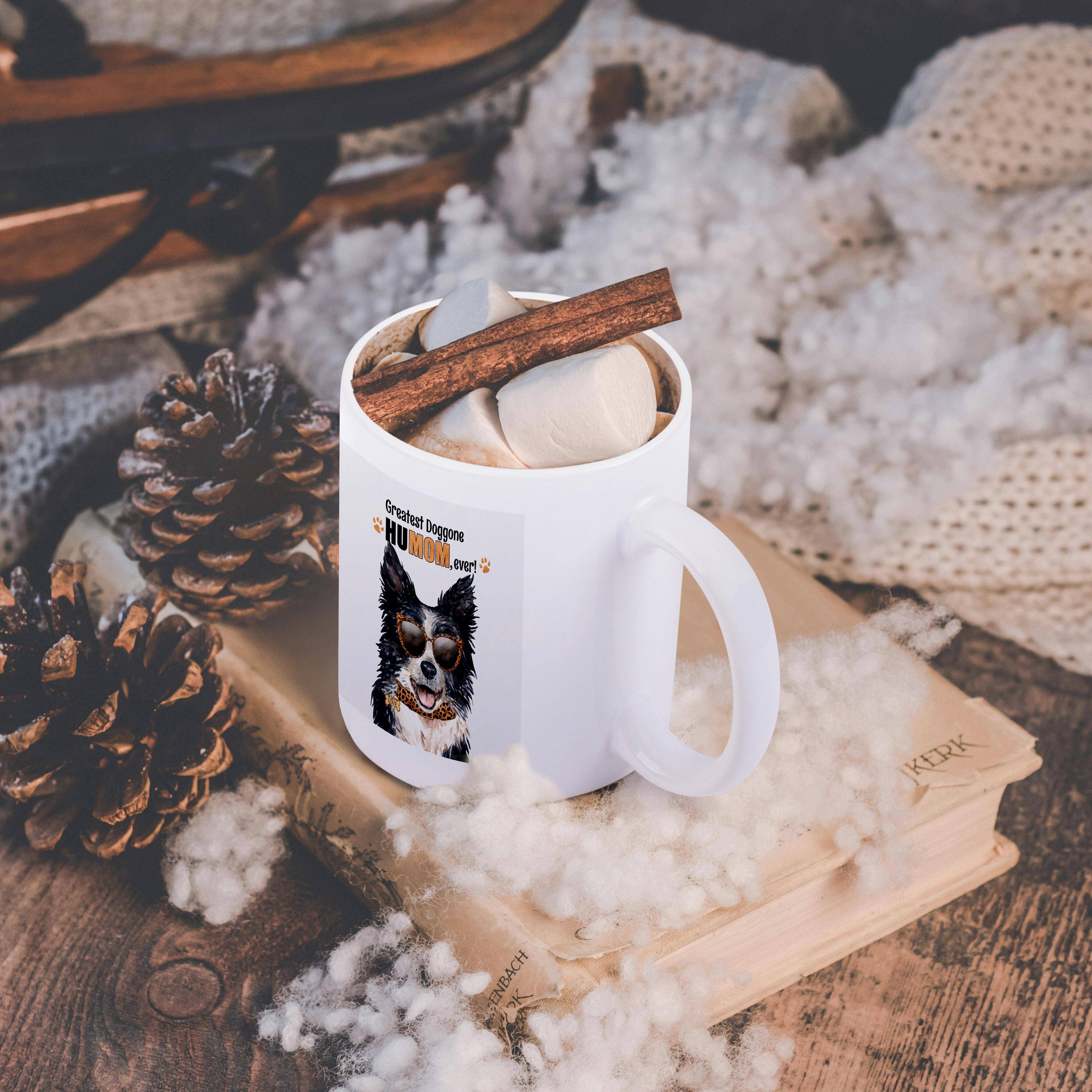 3dRose – Engroshandel Kaffekrus – 3dRose, En Mors Dags Border Collie Bedste HuMOR Nogensinde Hundelsker, Krus11