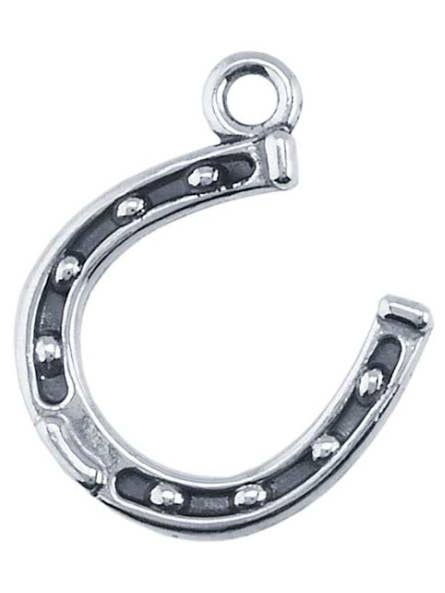 Sterling Horseshoe Charm for wholesale by Callie Capps Silver
