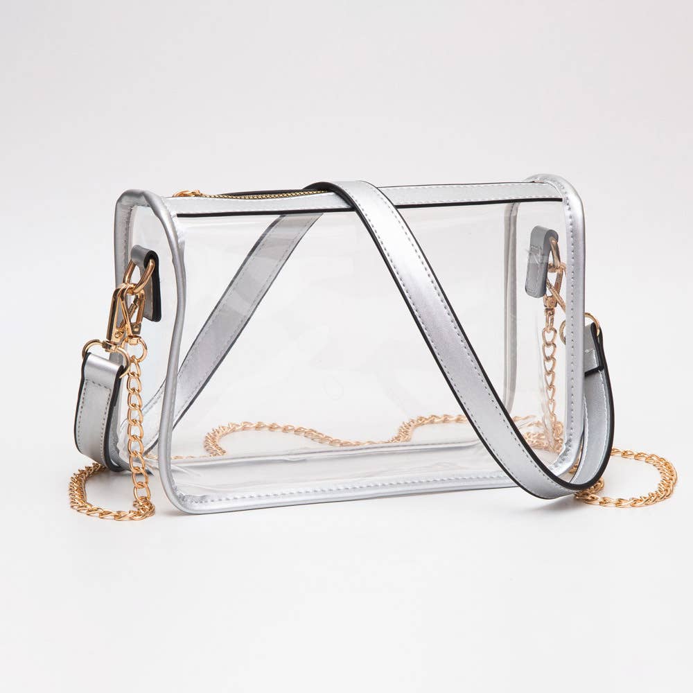 Sensibling Corp. - Wholesale Crossbody Bag - Women's - Clear Rectangle Crossbody Bag13