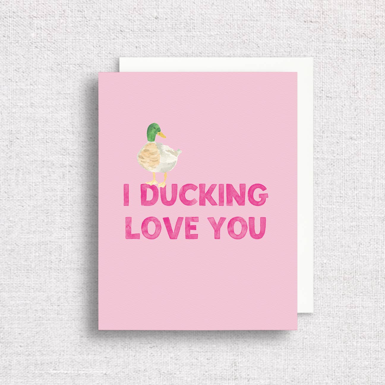 Gert & Co - Wholesale Valentine's Day Card - I Ducking Love You Greeting Card | Funny Anniversary Card