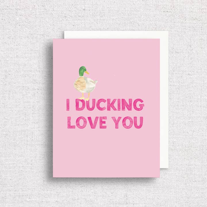 Gert & Co - Wholesale Love Card - I Ducking Love You Greeting Card | Funny Anniversary Card