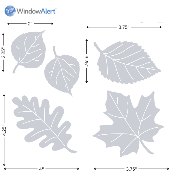 WindowAlert, Inc. - Wholesale Wall Decal/Stickers - WindowAlert Leaf Medley Decals3