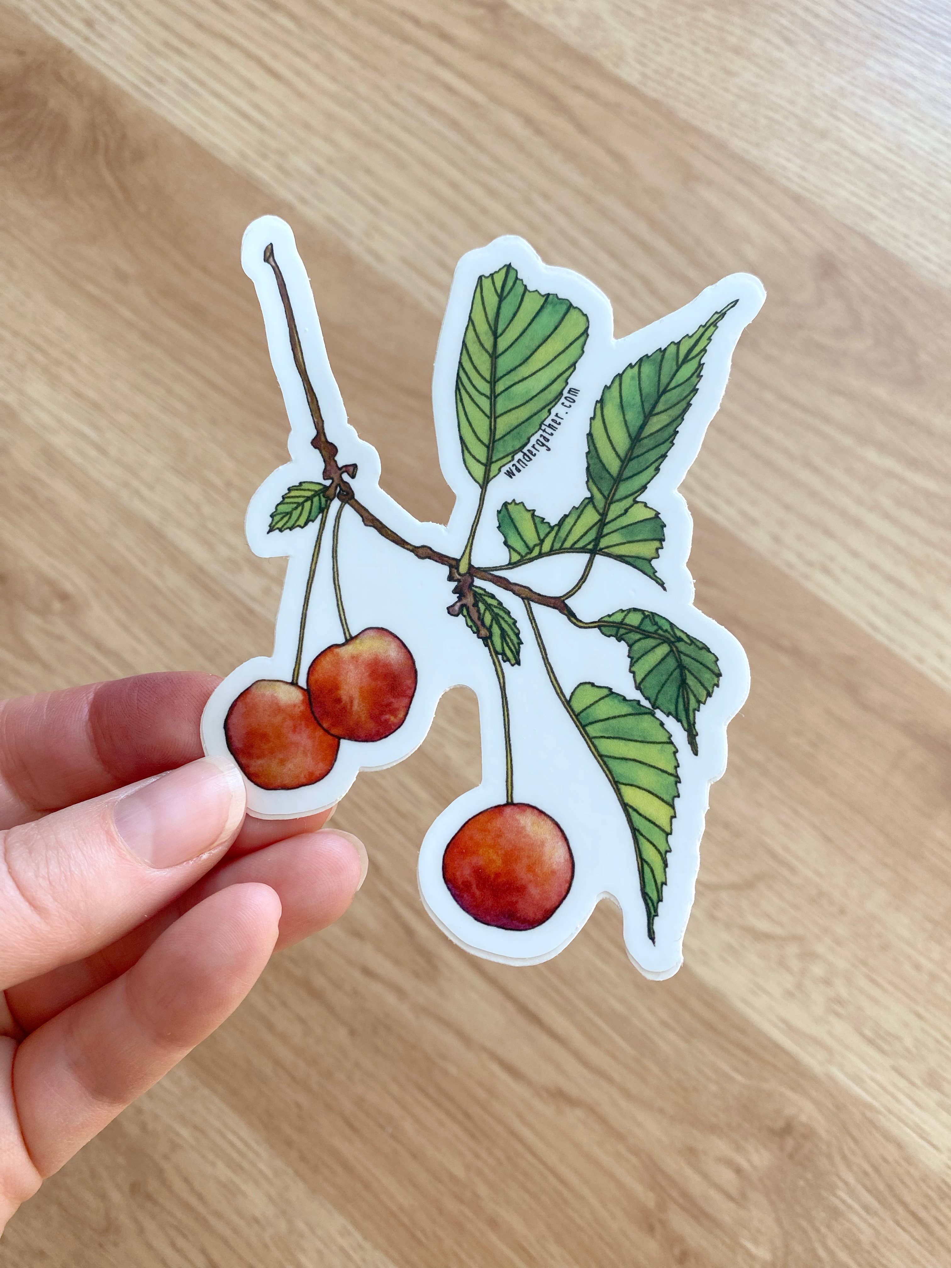 Wander & Gather - Wholesale Sticker - Cherry Orchard Fruit Tree Waterproof Sticker1