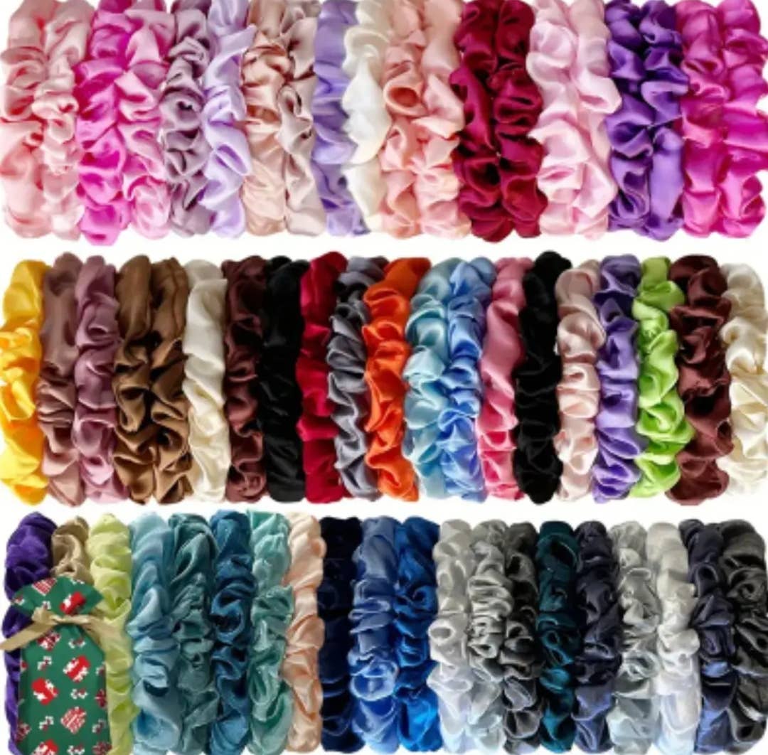 Kids4trendy - Wholesale Scrunchie - Women's - Wholesale SILK scrunchies color mix 11