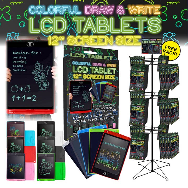 Monitor de Tablet LCD para escrita de 72pc 12" por atacado de Deluxe Import Trading