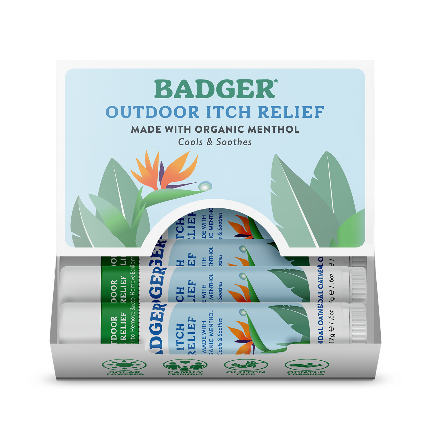Badger Balm - Wholesale Itch Ointment/Cream - Itch Relief Stick - 12ct Display1