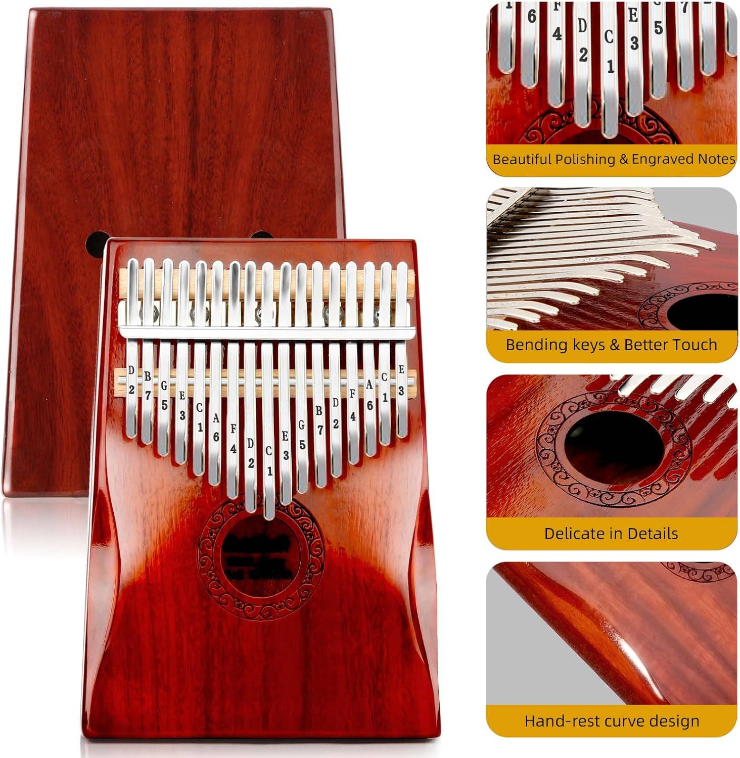 VIGOR – wholesale Musikinstrument – Professionell kalimba handgjord av högkvalitativt trä4