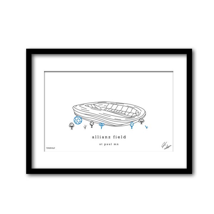 Campo Allianz Parede Minimalista Decor Minnesota Art por atacado de Townsville Art