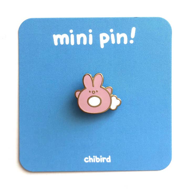 Mini Bunny Enamel Pin for wholesale by Chibird