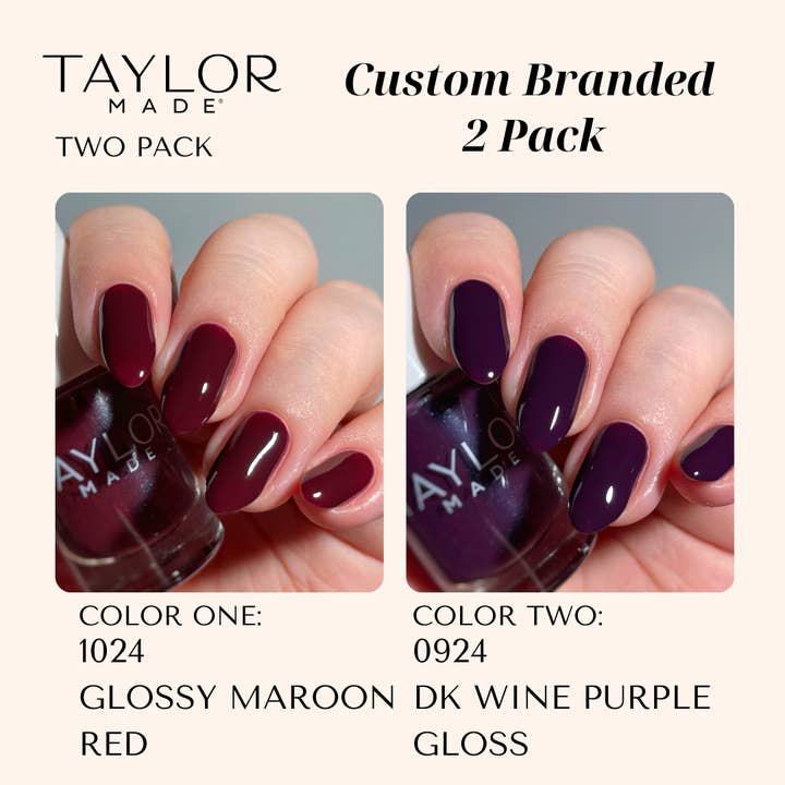 Taylor Made Polish - Vendita all'ingrosso Smalto per unghie - Smalto per unghie personalizzato: confezione da 2 a lunga tenuta + vegano + non tossico150