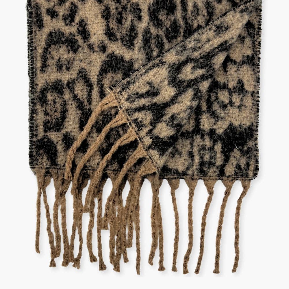 Humble Hilo - Wholesale Scarf - Women's - Humble Hilo Woven Chunky Scarf Cocoon Fringe35