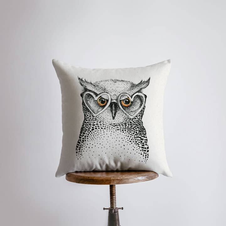 UniikPillows – Großhandel Zierkissenbezug – Eulengesicht | Kissenbezug | Wurfkissen | Wohnkultur | Eulenprint | Eulendekor | Eulen-Geschenke | Kissen | Ästhetische Raumdekoration | Geschenk für sie
