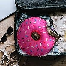 TRUYOND - Wholesale Throw/Decorative Pillow - Donut Pillow for Ear Piercings, Side Sleeping Soft - Pink3