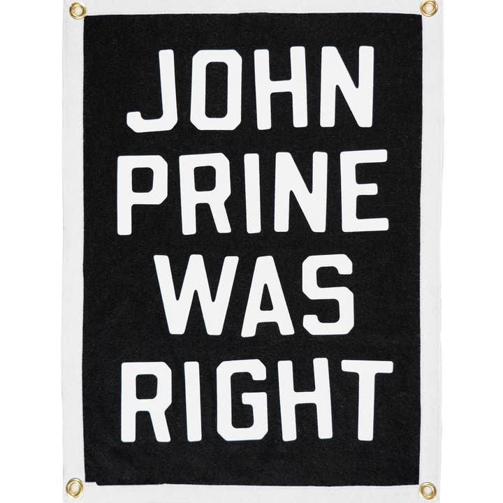 Oxford Pennant - Wholesale Flag - John Prine Was Right Camp Flag • John Prine x Oxford Pennant0