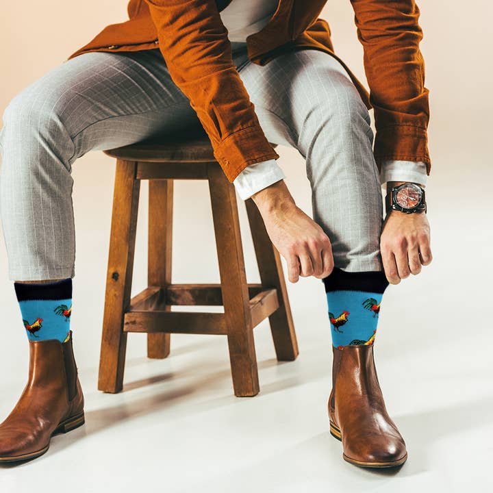 Real Sic - Wholesale Socks - Unisex - Sick Socks – Rooster / Cock - Animals Casual Dress Socks4