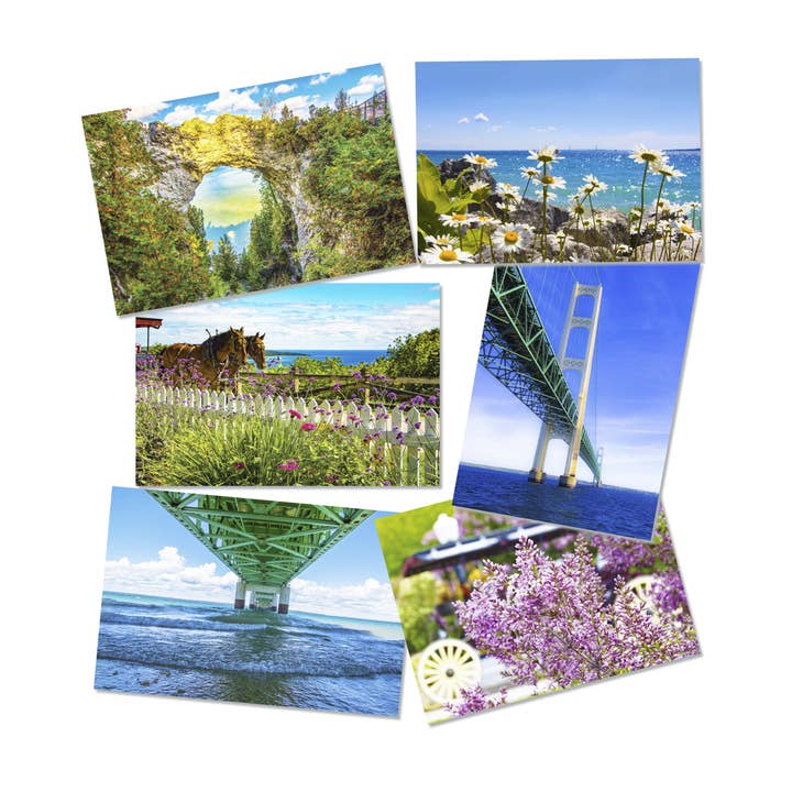 Mackinac Island Postcard Set for wholesale by Mackinac Memories