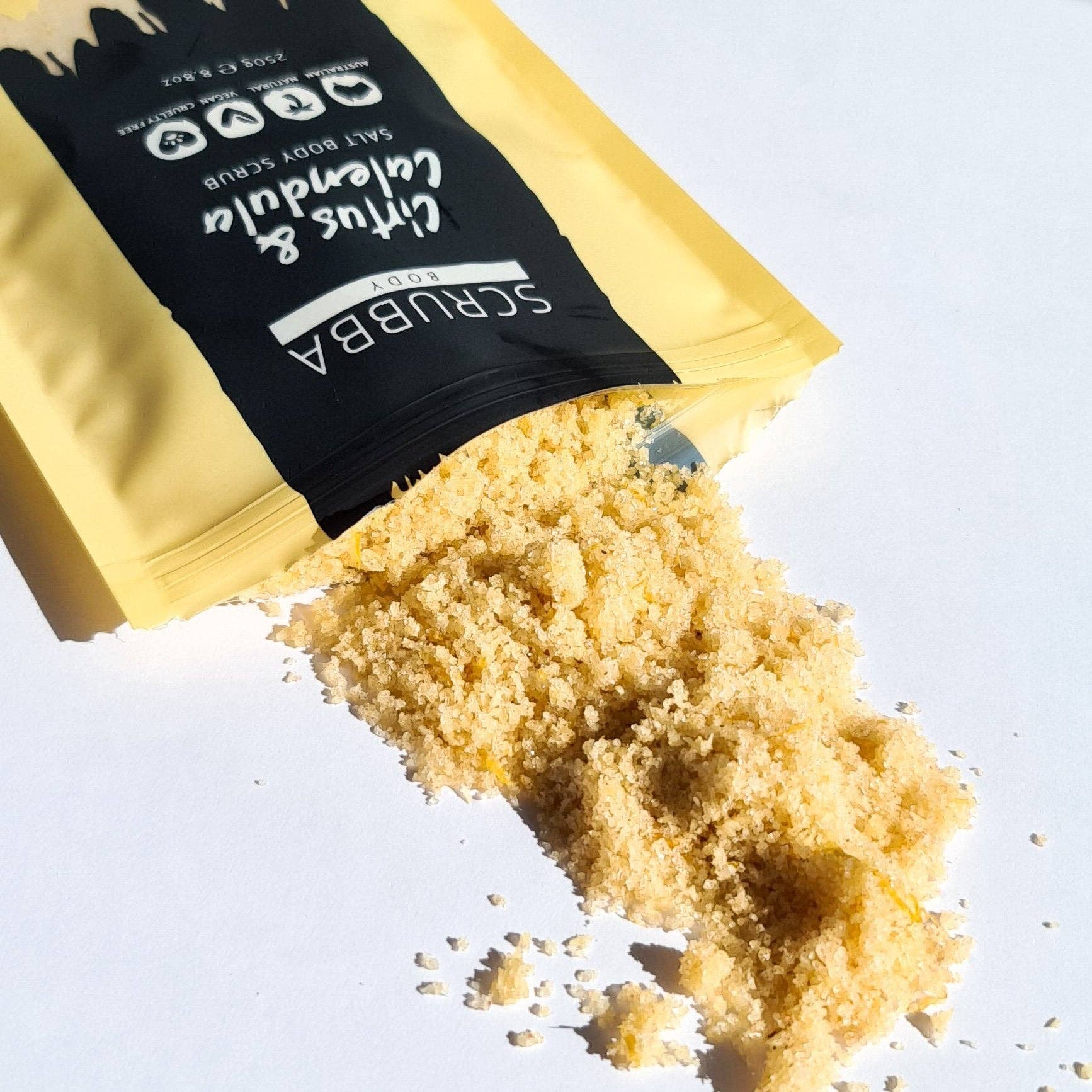 Scrubba Body - Vendita all'ingrosso Scrub/esfoliante per il corpo - Scrub per il corpo ai sali di agrumi e calendula1