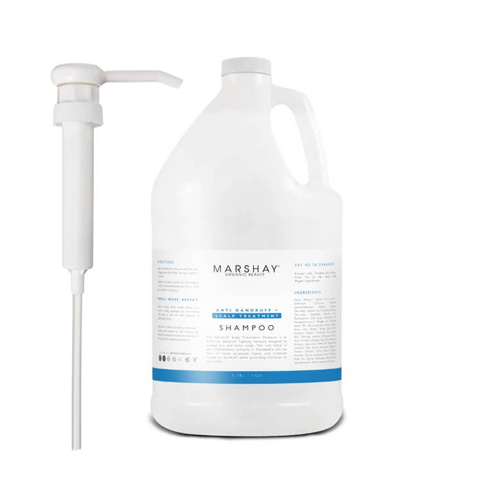 Marshay Organic Beauty - Venta al por mayor Champús para el cabello - Champú Anticaspa + Tratamiento para el Cuero Cabelludo Recarga a Granel