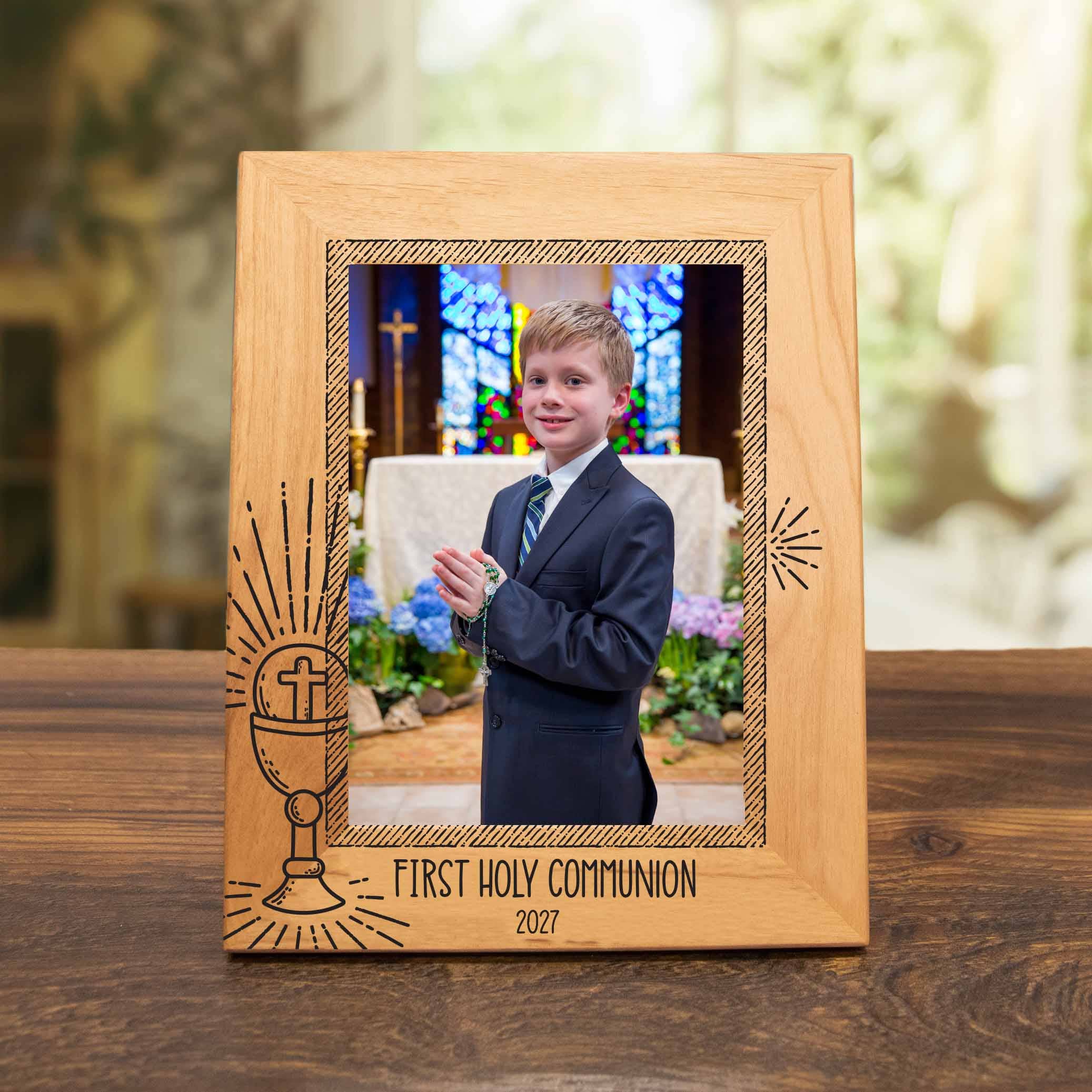 Firefly Wishes - Wholesale Picture Frame - First Holy Communion Wood Picture Frame - Radiant Eucharist5