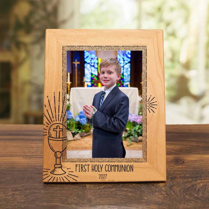 Firefly Wishes - Wholesale Picture Frame - First Holy Communion Wood Picture Frame - Radiant Eucharist5