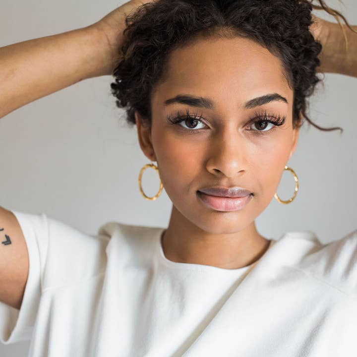 Jenna Vanden Brink Ceramics - Wholesale Dangle Earrings - Gold Ring Drops3