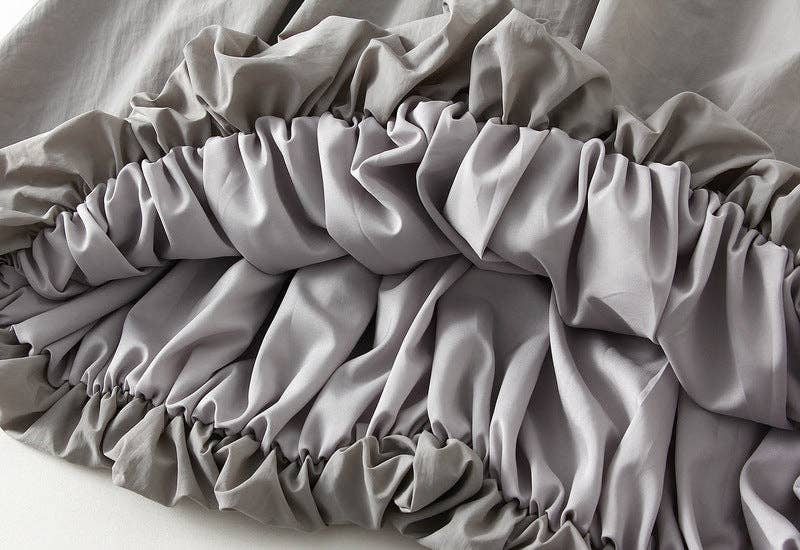 VividLux - Wholesale Skirt - Women's - High Waist Paperbag Lantern Skirt – Women's Midi Skirt17