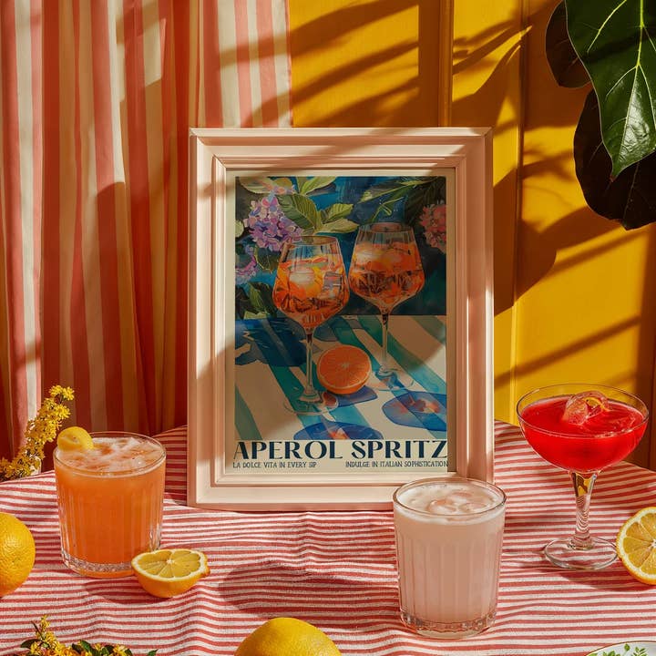 Mother & Sun Studio - Wholesale Poster - Aperol Spritz Print Poster2