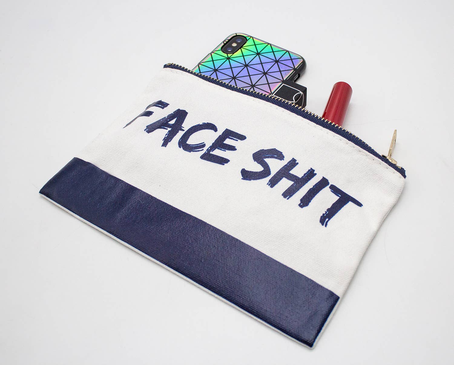 Fennco Styles – Engroshandel Kosmetiktaske – Sjov bomuld lærred rejse kosmetik makeup taske2