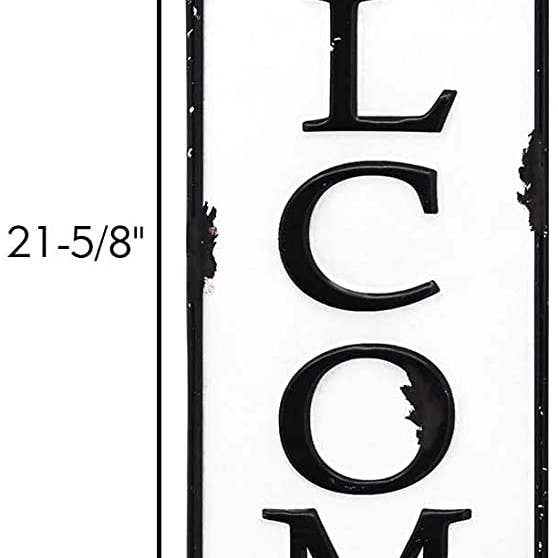 Paris Loft Inc - Wholesale Sign - Welcome Carved Metal Wall Sign Home Decor