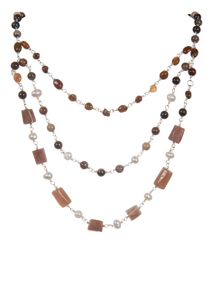 Sunstone Necklace N5554 for wholesale by Ole