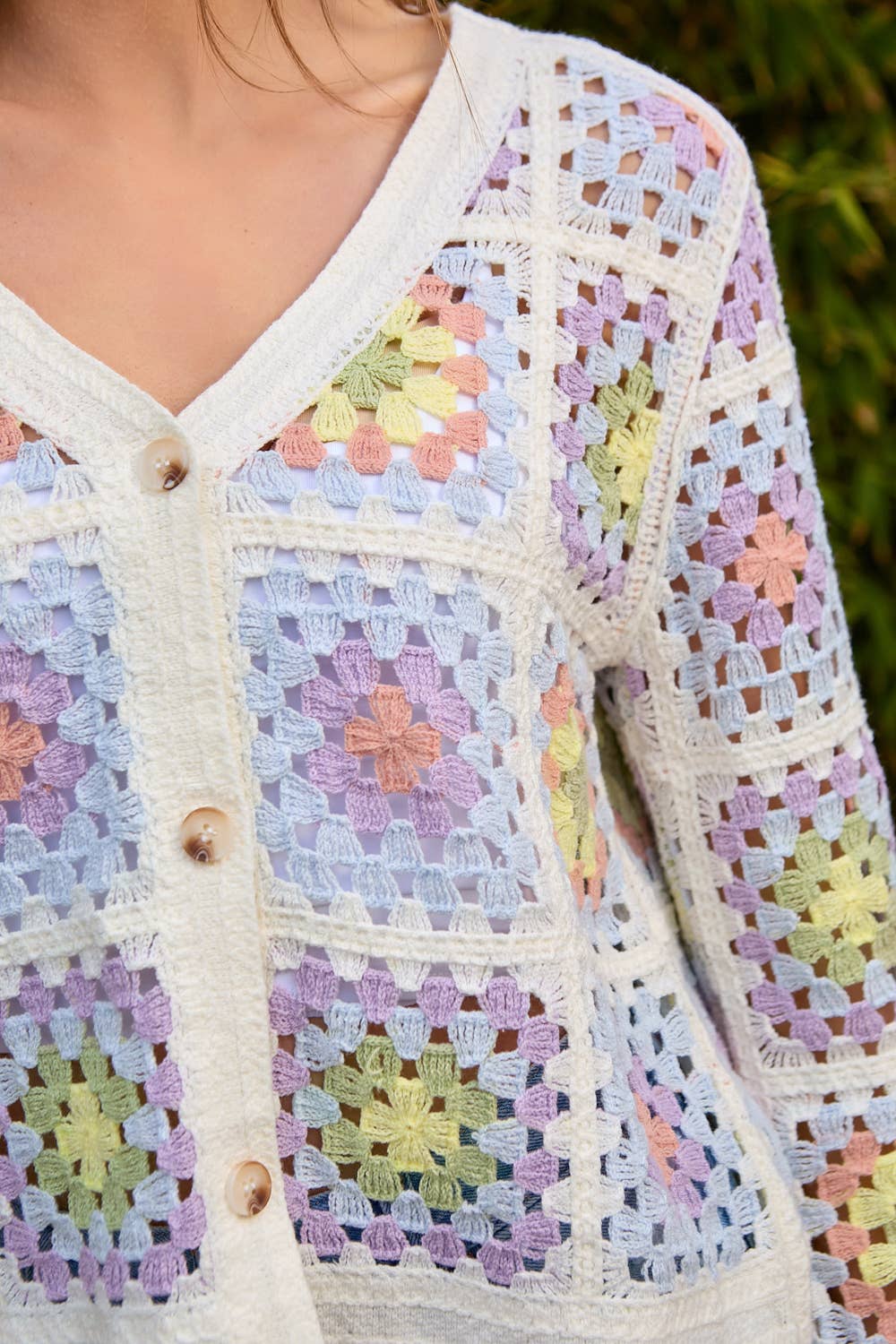 Mystree – wholesale Jacket – Women's – 61012 Crochet Button Up Jacket13