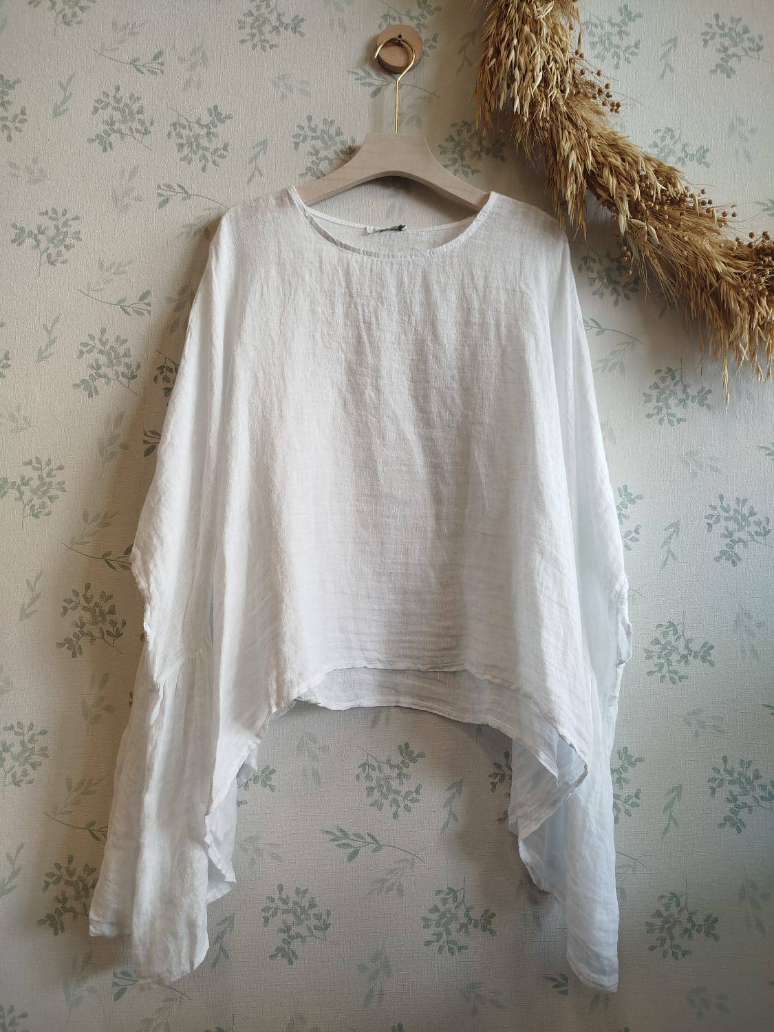 Linos y Textiles – Großhandel Bluse – Damen – REF:11138 Bluse 100% Leinen1